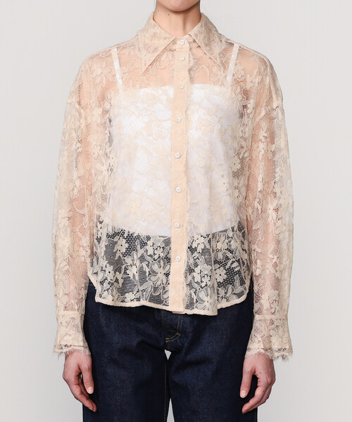 Bshop（ビショップ）の「ROSEANNA | フラワーレース シャツ WOMEN（シャツ/ブラウス・レディース・オフホワイト・36）」の7枚目の写真