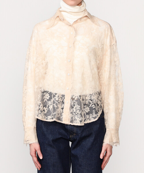 Bshop（ビショップ）の「ROSEANNA | フラワーレース シャツ WOMEN（シャツ/ブラウス・レディース・オフホワイト・36）」の10枚目の写真