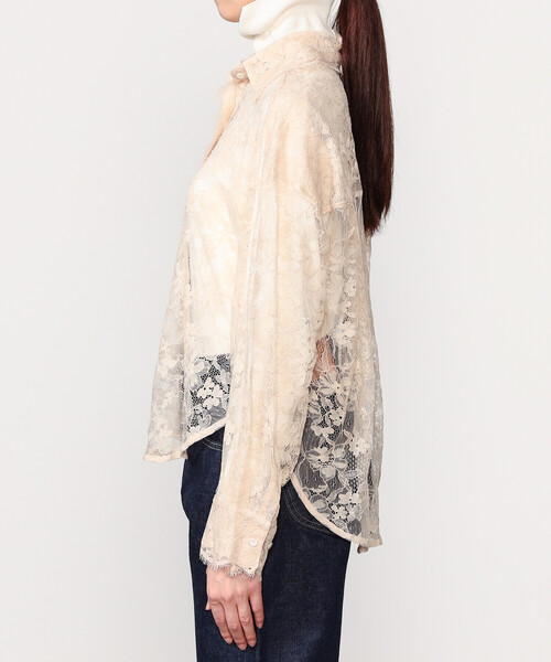 Bshop（ビショップ）の「ROSEANNA | フラワーレース シャツ WOMEN（シャツ/ブラウス・レディース・オフホワイト・36）」の11枚目の写真