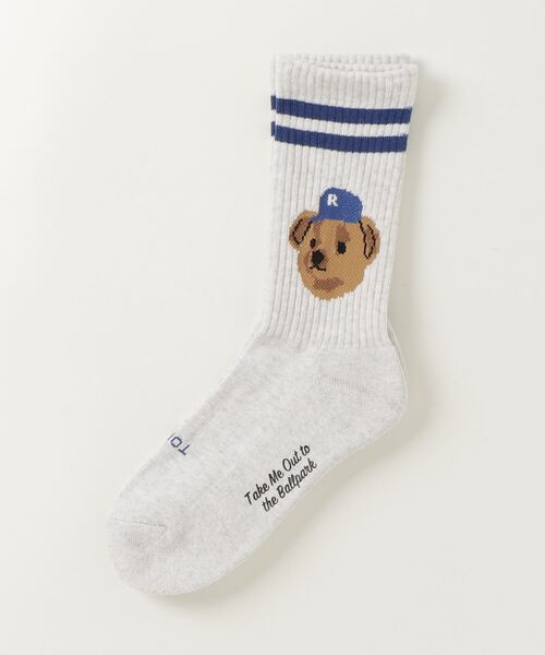 ROSTER SOX(ロスターソックス)の「ROSTER SOX/ロスターソックス TEAM BEAR SOCKS メンズ レディース(ソックス/靴下・メンズ・ネイビー/ブルー・1/2)」の1枚目の写真
