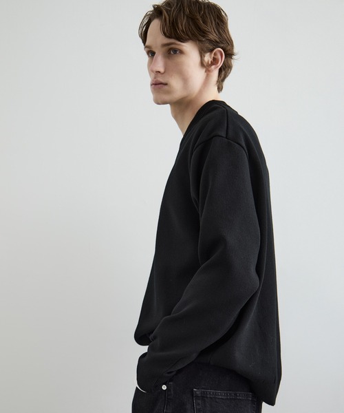 PUBLIC TOKYO（パブリックトウキョウ）の「【春先も大活躍】バウンドウールクルーネックニット /洗える/オフィスカジュアル/通勤/毛玉防止（ニット/セーター・メンズ・グレー/グレイッシュベージュ/ホワイト/ブラック/ダークグレー・1/4/3/2）」の21枚目の写真