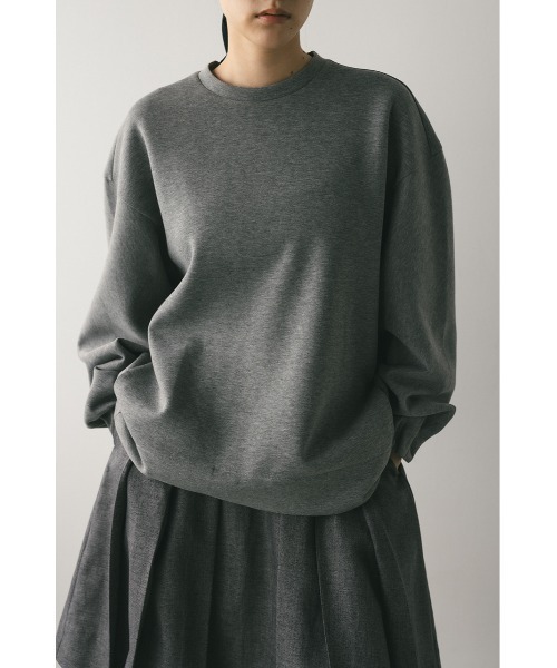 STYLEMIXER(スタイルミキサー)の「バックパネルポンチスウェットトップ(スウェット・レディース・ブラック/アイボリー/グレー・FREE)」の3枚目の写真