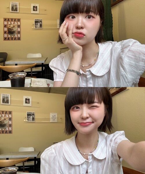 RONRON（ロンロン）の「ROUND COLLAR FRILL KANGKANG SHIRT DRESS PINK STRIPE（ワンピース・レディース・その他・FREE）」の6枚目の写真