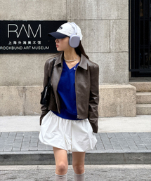 BALLOON MINI SKIRT IVORY