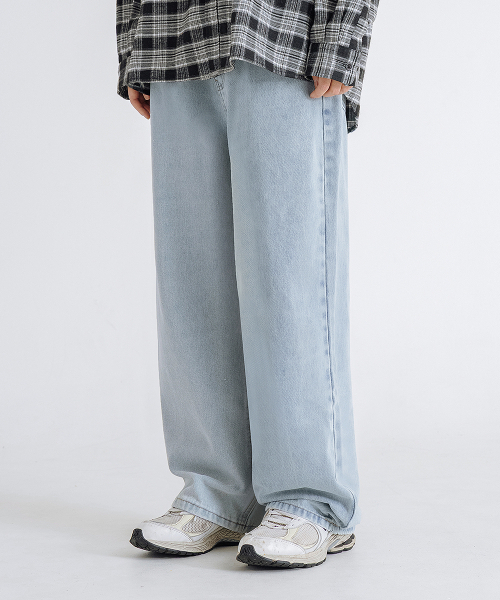 LEMAIN SECOND（リメインセカンド）の「[2PACK] NATURAL WASHING WIDE DENIM PANTS - LIGHT BLUE/MEDIUM BLUE（デニムパンツ・メンズ・その他・SMALL/MEDIUM/LARGE/X-LARGE）」の5枚目の写真