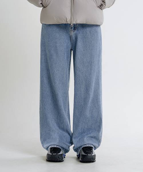 LEMAIN SECOND（リメインセカンド）の「[2PACK] NATURAL WASHING WIDE DENIM PANTS - LIGHT BLUE/MEDIUM BLUE（デニムパンツ・メンズ・その他・SMALL/MEDIUM/LARGE/X-LARGE）」の8枚目の写真