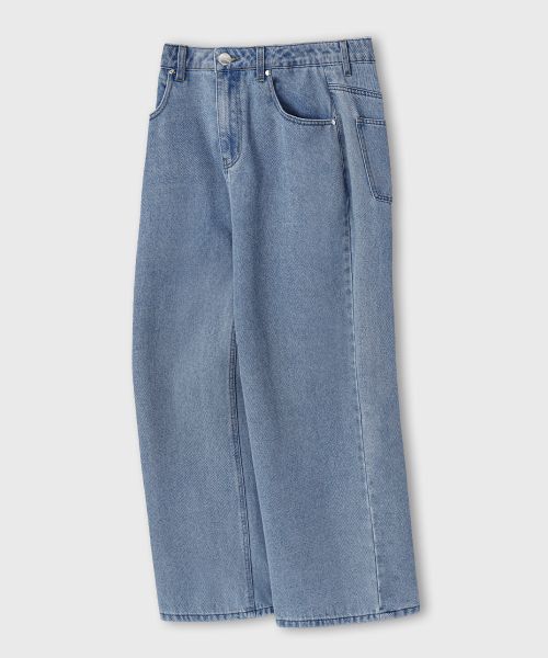 LEMAIN SECOND（リメインセカンド）の「[2PACK] NATURAL WASHING WIDE DENIM PANTS - LIGHT BLUE/MEDIUM BLUE（デニムパンツ・メンズ・その他・SMALL/MEDIUM/LARGE/X-LARGE）」の11枚目の写真