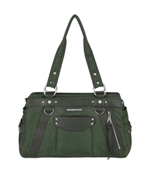 IUGAMAKARAS | Studded Nylon Shoulder Bag (Khaki)(ショルダーバッグ)