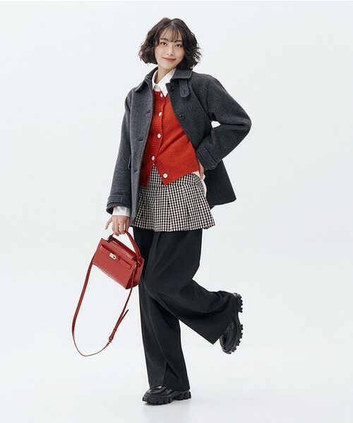 MUSINSA STANDARD WOMAN（ムシンサスタンダードウーマン）の「ウィメンズ ローウエストディープタックワイドヒドゥンバンディングスラックス [ブラック]（スラックス・レディース・その他・34/32/24/25/26/27/28/29/30/31）」の7枚目の写真