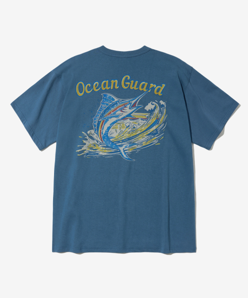 OUTSTANDING(アウトスタンディング)の「V.S.C TEE(OCEAN GUARD)_BLUE(Tシャツ/カットソー・メンズ・その他・SMALL)」の1枚目の写真