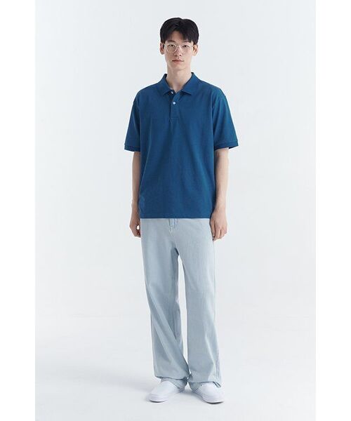 MUSINSA STANDARD（ムシンサスタンダード）の「リラックスフィットピケポロシャツ[クラシックブルー]（ポロシャツ・メンズ・その他・XX-LARGE/LARGE/MEDIUM/SMALL/X-LARGE）」の9枚目の写真