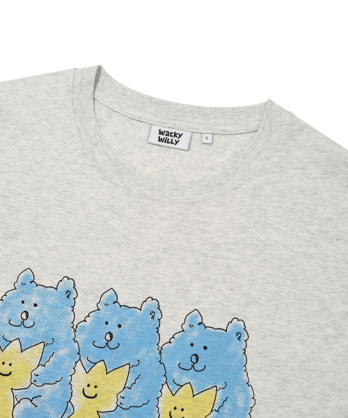 Wacky WiLLy(ワッキーウィリー)の「ベアプリント半袖Tシャツライトグレー(Tシャツ/カットソー・レディース・その他・X-LARGE/SMALL/MEDIUM/LARGE)」の8枚目の写真