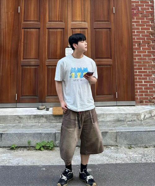 Wacky WiLLy(ワッキーウィリー)の「ベアプリント半袖Tシャツライトグレー(Tシャツ/カットソー・レディース・その他・X-LARGE/SMALL/MEDIUM/LARGE)」の3枚目の写真