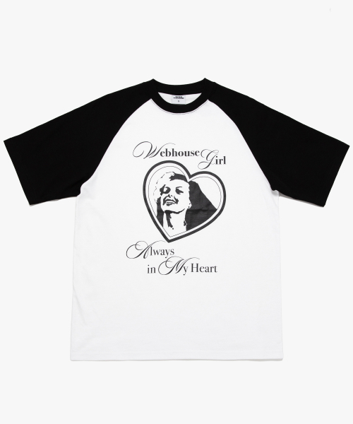 WEBHOUSE（ウェブハウス）の「ウェブガールフォーエバー レグランTシャツ - ブラック/ホワイト（Tシャツ/カットソー・レディース・その他・SMALL/LARGE）」の2枚目の写真