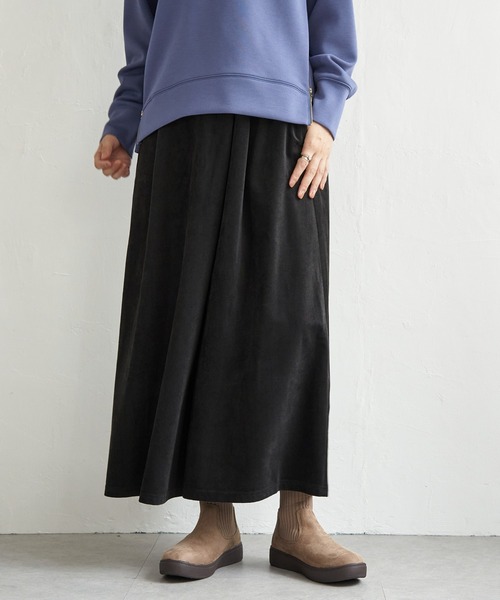 ikka（イッカ）の「ベロアツイルラップフウスカーチョ（その他パンツ・レディース・カーキ/ベージュ/チャコール・M/L/S）」の14枚目の写真