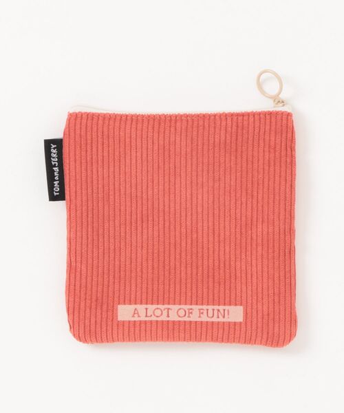 Tom＆Jerry（トムアンドジェリー）の「【公式】TOM and JERRY　フロッキー配色フラットポーチ（ポーチ・レディース・グレー/カーキ/アイボリー/ブラウン/レッド/イエロー・FREE）」の19枚目の写真