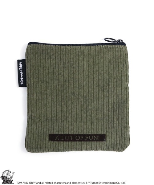 Tom＆Jerry（トムアンドジェリー）の「【公式】TOM and JERRY　フロッキー配色フラットポーチ（ポーチ・レディース・グレー/カーキ/アイボリー/ブラウン/レッド/イエロー・FREE）」の9枚目の写真