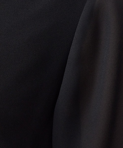 AIMER(エメ)の「【喪服・礼服】ウォッシャブル Vネック前開きAラインブラックフォーマルワンピース(ワンピース・レディース・ブラック・SMALL/MEDIUM/LARGE)」の10枚目の写真
