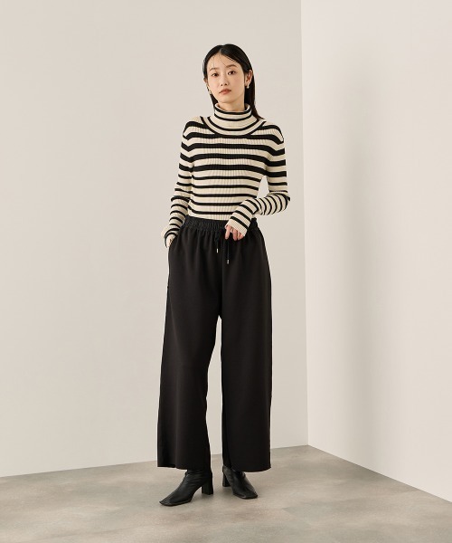 ketty（ケティ）の「調温バックボタンハイネックニット≪手洗い可能≫（ニット/セーター・レディース・ブラック系その他/ブルー/ブラック/ライトグレー・M）」の13枚目の写真
