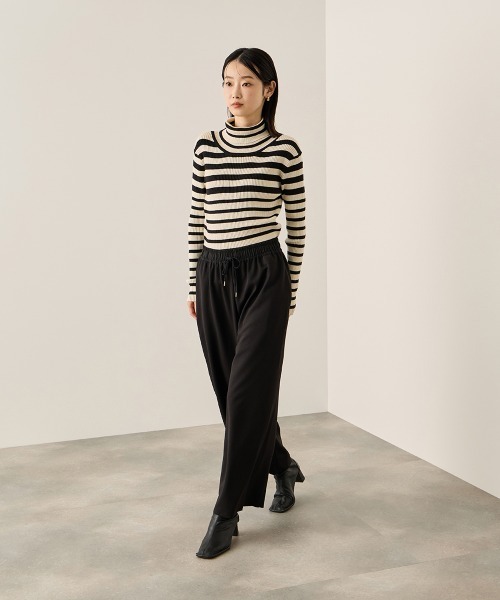ketty（ケティ）の「調温バックボタンハイネックニット≪手洗い可能≫（ニット/セーター・レディース・ブラック系その他/ブルー/ブラック/ライトグレー・M）」の15枚目の写真