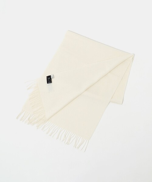 green label relaxing（グリーンレーベルリラクシング）の「カシミヤ マフラー（マフラー・レディース・オフホワイト/ライトブルー/ライトグレー/イエロー・FREE）」の14枚目の写真