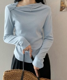 オフショルダーニットトップス 肌見せ秋服