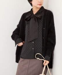 NOLLEY’S Sophi | ウォッシャブルサテンドビーボウタイブラウス(シャツ/ブラウス)