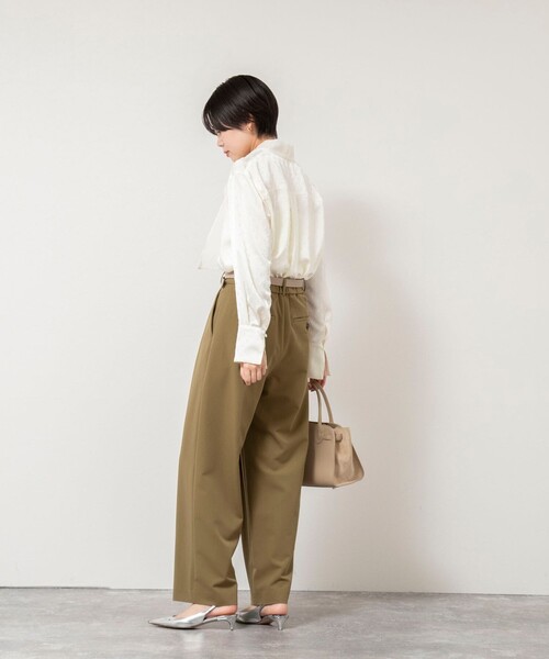 NOLLEY’S Sophi(ノーリーズソフィ)の「ウォッシャブルサテンドビーボウタイブラウス(シャツ/ブラウス・レディース・オフホワイト/ブラック・38)」の14枚目の写真