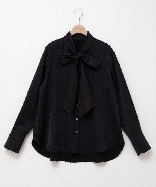 NOLLEY’S Sophi(ノーリーズソフィ)の「ウォッシャブルサテンドビーボウタイブラウス(シャツ/ブラウス・レディース・オフホワイト/ブラック・38)」の18枚目の写真