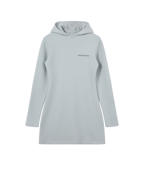 Rest&Recreation(レストアンドレクリエーション)の「HAIRY HOOD KNIT DRESS - LIGHT BLUE(ワンピース・レディース・その他・ONE)」の1枚目の写真