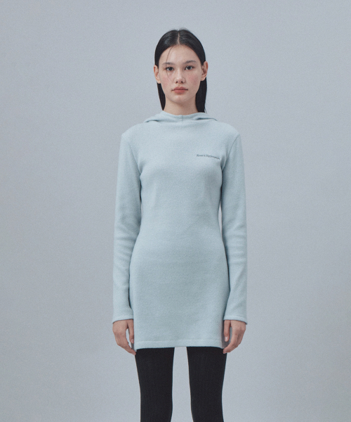 Rest&Recreation(レストアンドレクリエーション)の「HAIRY HOOD KNIT DRESS - LIGHT BLUE(ワンピース・レディース・その他・ONE)」の4枚目の写真