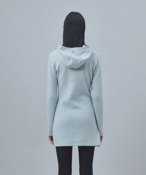 Rest&Recreation(レストアンドレクリエーション)の「HAIRY HOOD KNIT DRESS - LIGHT BLUE(ワンピース・レディース・その他・ONE)」の3枚目の写真
