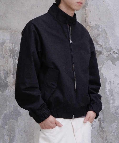 DIVEIN(ダイブイン)の「LOOSED HARRINGTON JACKET (BLACK)(その他アウター・メンズ・その他・1/2)」の1枚目の写真