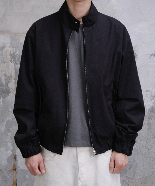 DIVEIN(ダイブイン)の「LOOSED HARRINGTON JACKET (BLACK)(その他アウター・メンズ・その他・1/2)」の2枚目の写真