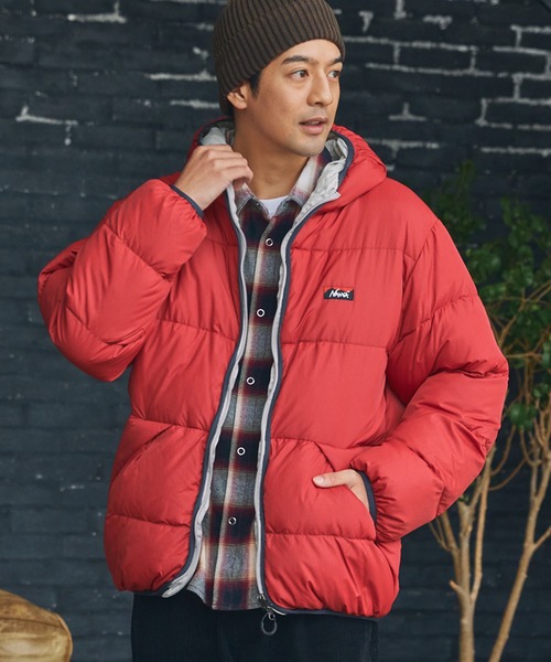 NANGA 赤 ショートスリーブ ダウンジャケット L NANGA/ナンガ Light Weight Playland Down Jacket 軽量 ライトウエイト