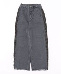 Scrap Book（スクラップブック）の「【CYAN TOKYO】ツィードコンビワイドデニム（デニムパンツ）」