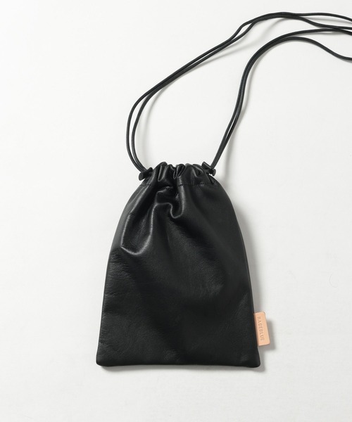 RAGEBLUE（レイジブルー）の「KINCHAKU BAG（ショルダーバッグ・メンズ・ベージュ/ブラック・FREE）」の2枚目の写真