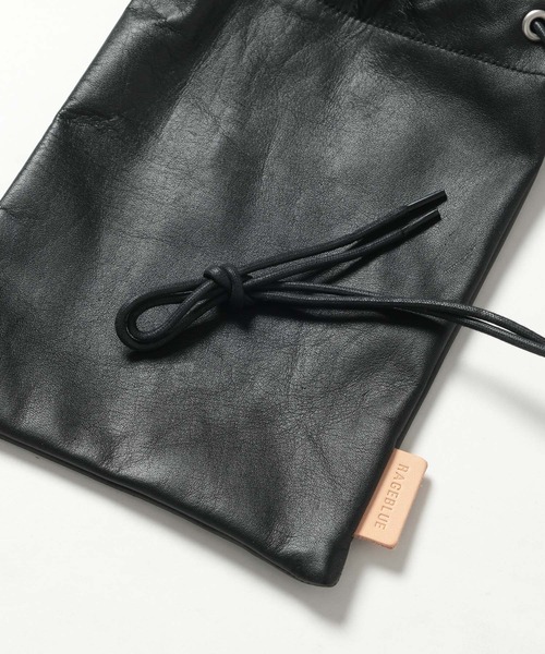 RAGEBLUE（レイジブルー）の「KINCHAKU BAG（ショルダーバッグ・メンズ・ベージュ/ブラック・FREE）」の4枚目の写真