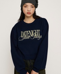 FRONT LOGO KNIT TOPS フロントロゴ ニット トップス 秋服 冬服