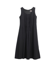Pintuck long sleeveless dress_4 Colors