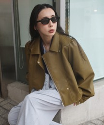 Ameri(�A����)��LADY GATHER RIDERS JACKET(���C�_�[�X�W���P�b�g)