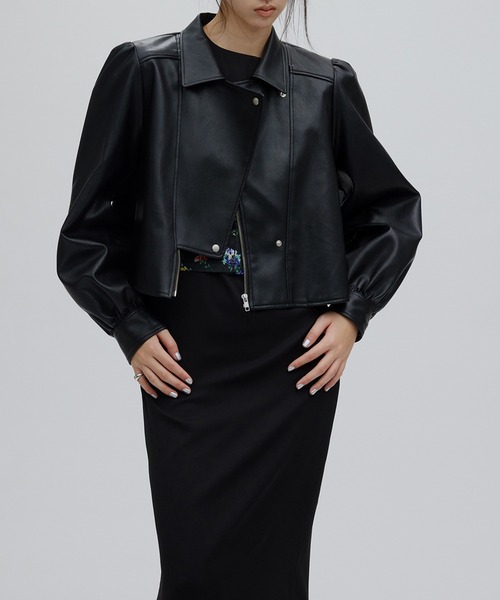 LADY GATHER RIDERS JACKET（ライダースジャケット）｜Ameri（アメリ