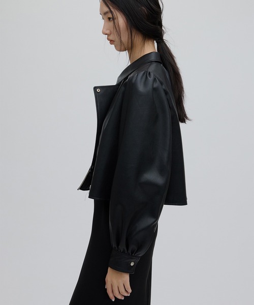 AMERI LADY GATHER RIDERS JACKETブラックS LADY GATHER RIDERS JACKET