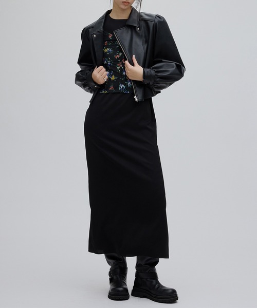 LADY GATHER RIDERS JACKET（ライダースジャケット）｜Ameri（アメリ