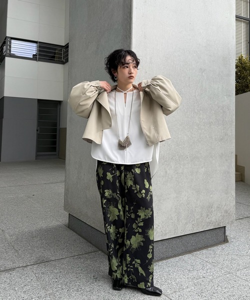LADY GATHER RIDERS JACKET（ライダースジャケット）｜Ameri（アメリ
