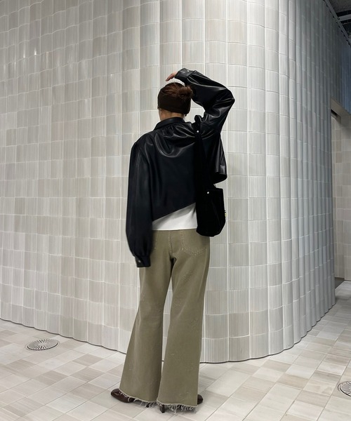 LADY GATHER RIDERS JACKET（ライダースジャケット）｜Ameri（アメリ
