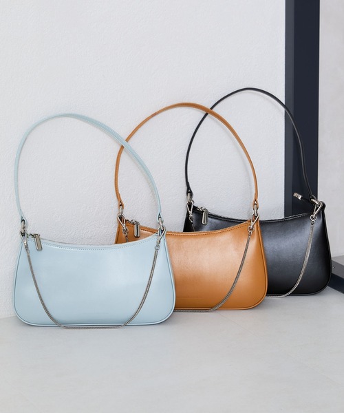 MISCH MASCH(ミッシュマッシュ)の「ハーフムーン ハンドバッグ(ハンドバッグ・レディース・ブラック/ブルー/キャメル・フリ-)」の14枚目の写真