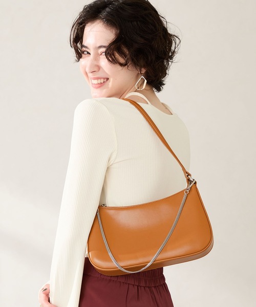 MISCH MASCH(ミッシュマッシュ)の「ハーフムーン ハンドバッグ(ハンドバッグ・レディース・ブラック/ブルー/キャメル・フリ-)」の12枚目の写真