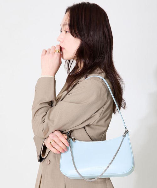 MISCH MASCH(ミッシュマッシュ)の「ハーフムーン ハンドバッグ(ハンドバッグ・レディース・ブラック/ブルー/キャメル・フリ-)」の9枚目の写真