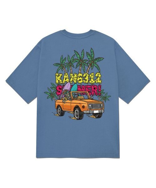 KAN6312(カン6312)の「KGTN0209 サーフィンキラー 20番手 半袖Tシャツ ブルー(Tシャツ/カットソー・メンズ・その他・LARGE/MEDIUM/SMALL/X-LARGE)」の1枚目の写真